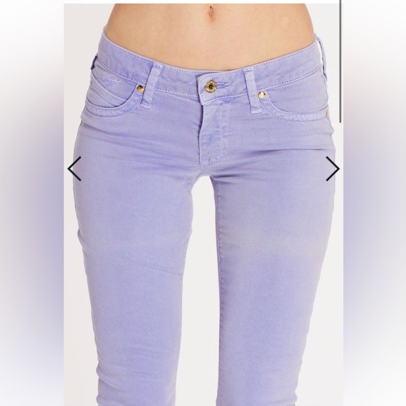 Robin’s Jean LOW RISE WOMENS SKINNY JEANS IN PASTEL PURPLE - Picture 2 of 12